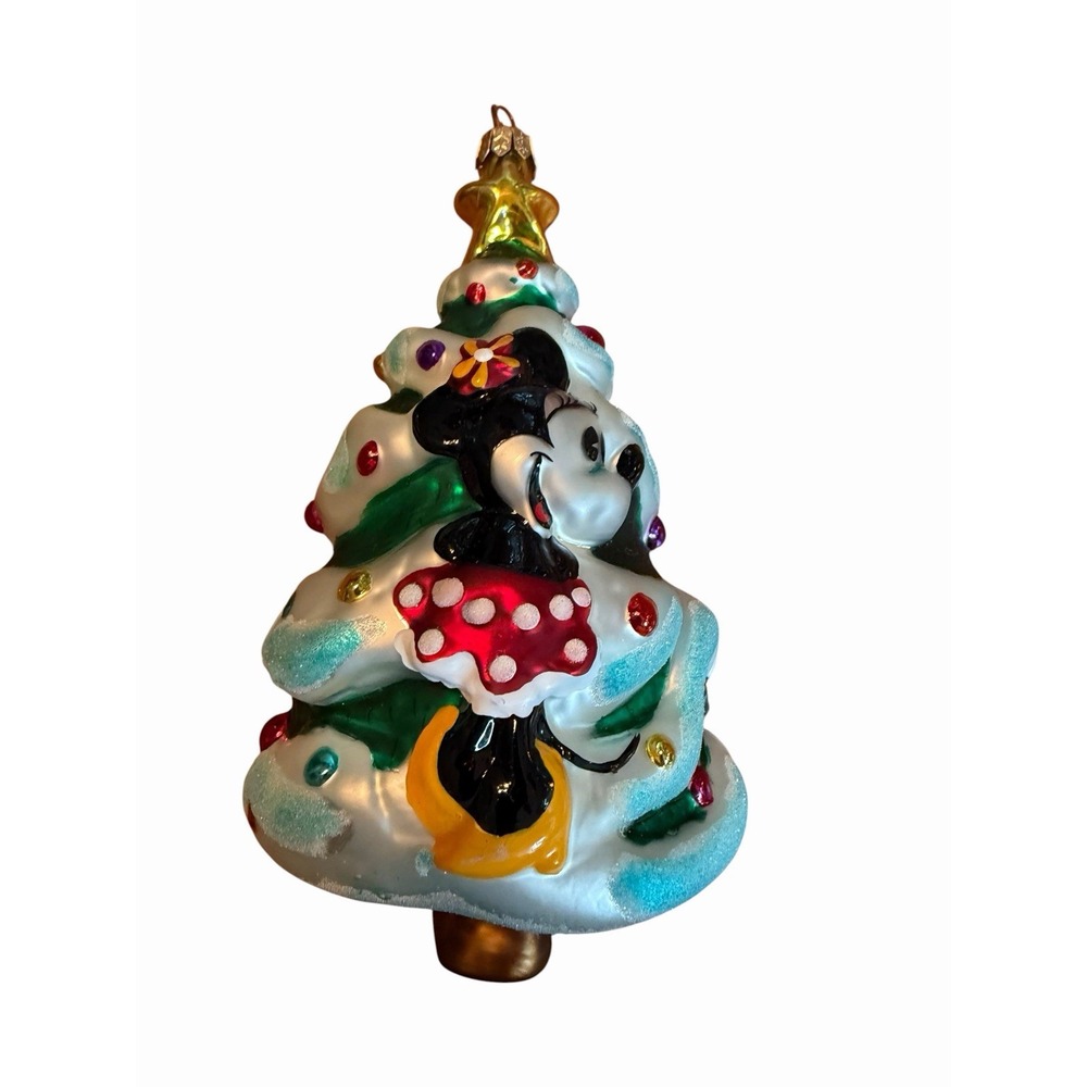 1997 CHRISTOPHER RADKO DISNEY MICKEY & MINNIE CHRISTMAS TREE  ORNAMENT